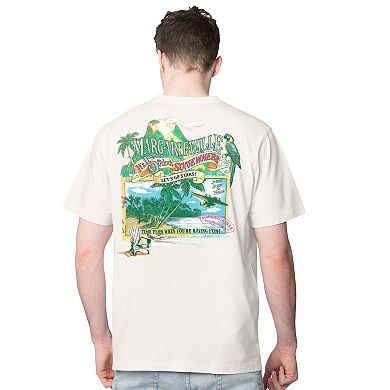 Men's Margaritaville Cream Dallas Stars Time Flies T-Shirt