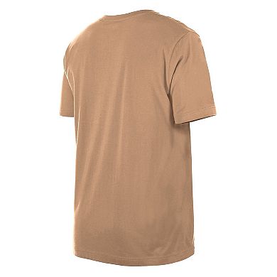 Men's New Era Tan Chicago Bulls 2024/25 City Edition Chenille Heavyweight T-Shirt