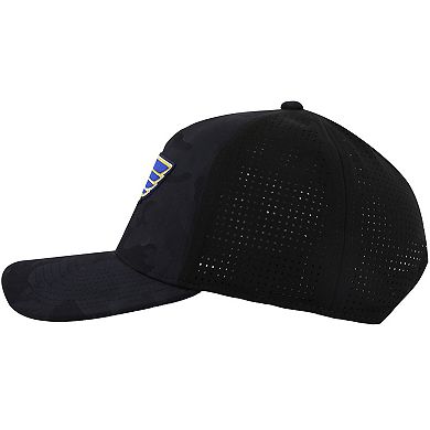 Men's American Needle Black St. Louis Blues Valin Camo Super Tech Vented Adjustable Hat