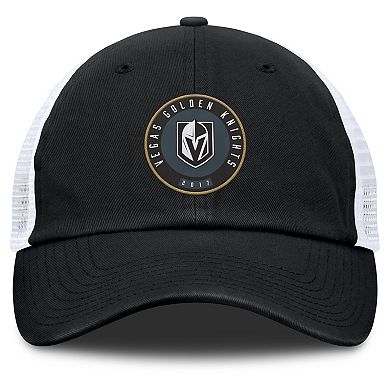 Men's Fanatics Black/White Vegas Golden Knights Averie Trucker Adjustable Hat