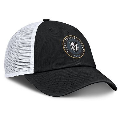 Men's Fanatics Black/White Vegas Golden Knights Averie Trucker Adjustable Hat