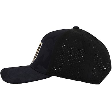 Men's American Needle Black Vegas Golden Knights Valin Camo Super Tech Vented Adjustable Hat