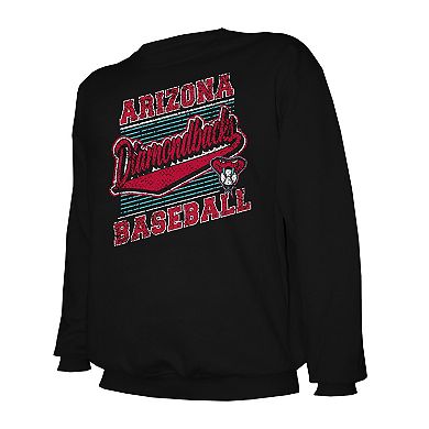 Men's Stitches Black Arizona Diamondbacks Pullover Sweatshirt