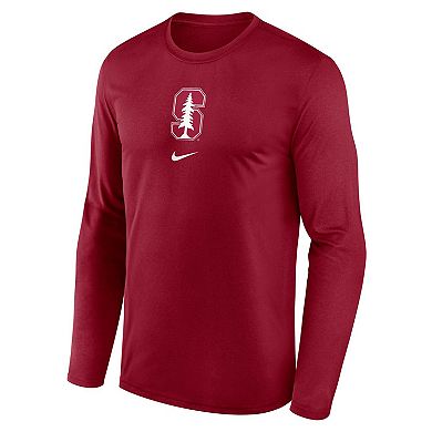 Men's Nike Cardinal Stanford Cardinal On-Court Basketball Shootaround Performance Long Sleeve T-Shirt
