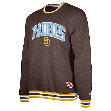 Men's New Era Brown San Diego Padres Father's Day Pullover Sweatshirt