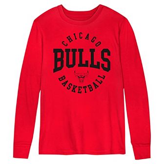 Preschool Red Chicago Bulls Around the Block Long Sleeve T-Shirt