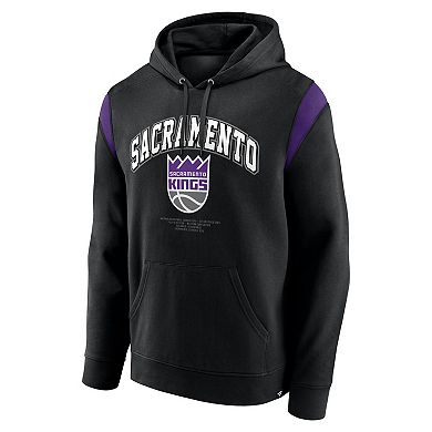 Men's Fanatics Black Sacramento Kings Scorer Pullover Hoodie