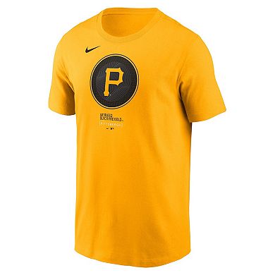 Men's Nike Gold Pittsburgh Pirates City Connect Large Logo T-Shirt