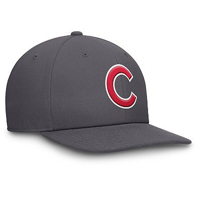 Men's Nike Gray Chicago Cubs Pro Performance Snapback Hat