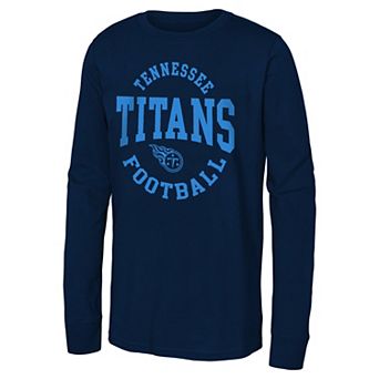 Youth Navy Tennessee Titans Around The Block Long Sleeve T-Shirt