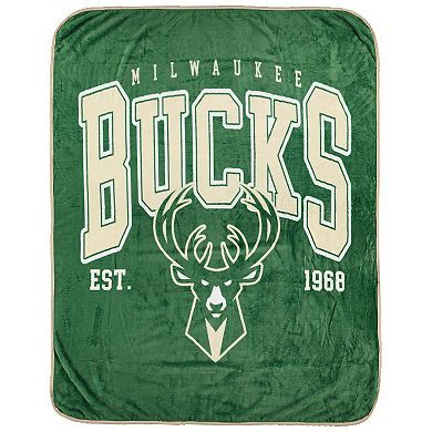 "Pegasus Milwaukee Bucks Vintage Arch Ultra Soft 50"" x 60"" Blanket"
