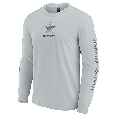 Unisex Fanatics Gray Dallas Cowboys Elements Strive Long Sleeve T-Shirt