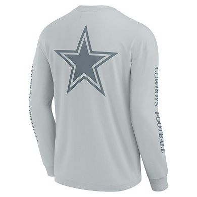 Unisex Fanatics Gray Dallas Cowboys Elements Strive Long Sleeve T-Shirt
