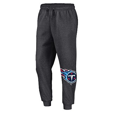 Men's Fanatics Heather Charcoal Tennessee Titans Boost Fleece Joggers