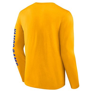 Men's Fanatics Gold Los Angeles Rams Vision Long Sleeve T-Shirt