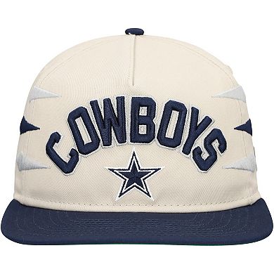 Men's New Era Stone/Navy Dallas Cowboys Athletic Golfer Adjustable Hat