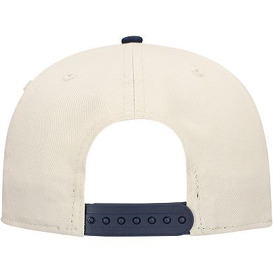 Men's New Era Stone/Navy Dallas Cowboys Athletic Golfer Adjustable Hat