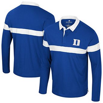 Men's Colosseum Royal Duke Blue Devils Too Cool For School Long Sleeve Polo