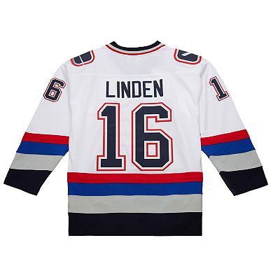 Men's Trevor Linden White Vancouver Canucks 2003-04 Power Play Jersey
