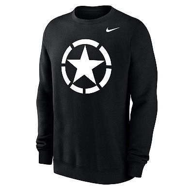 Men's Nike Black Army Black Knights 2024 Rivalry Collection Club Fleece Sweatshirt