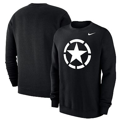 Men's Nike Black Army Black Knights 2024 Rivalry Collection Club Fleece Sweatshirt