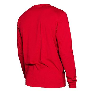 Men's New Era Red Houston Rockets 2024/25 City Edition Long Sleeve T-Shirt
