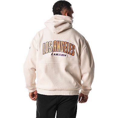 Unisex The Wild Collective Cream Los Angeles Lakers Corduroy Tri-Blend Pullover Hoodie
