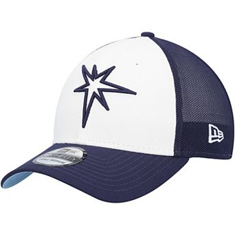 Men's New Era Navy/White Tampa Bay Rays 2023 On-Field Batting Practice 39THIRTY Flex Hat