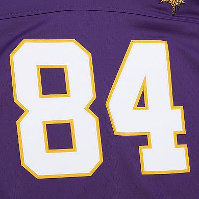 Men's Mitchell & Ness Randy Moss Purple Minnesota Vikings Player Name & Number Hoodie Legacy Jersey
