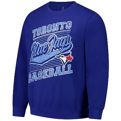 Men's Stitches Royal Toronto Blue Jays Pullover Sweatshirt