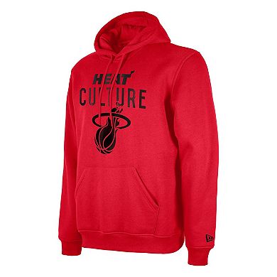 Men's New Era Red Miami Heat 2024/25 City Edition Pullover Hoodie