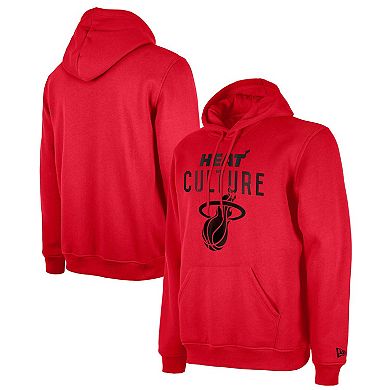 Men's New Era Red Miami Heat 2024/25 City Edition Pullover Hoodie