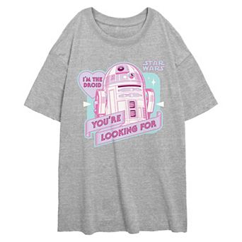 Juniors' Star Wars R2-D2 I'm The Droid You're Looking For Oversized Graphic Tee