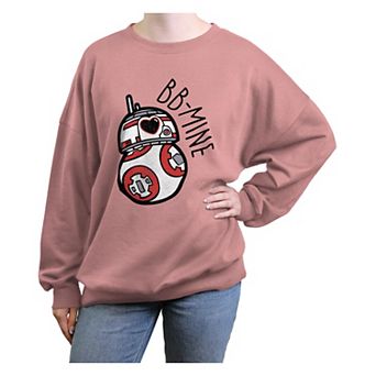 Juniors' Star Wars BB-8 BB-Mine Oversized Graphic Pullover