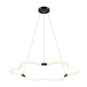 Nuvola Contemporary Minimalist Metal/Acrylic Adjustable Dimmable Cloud Integrated LED Chandelier