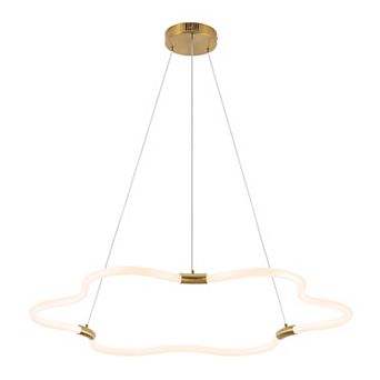 Nuvola Contemporary Minimalist Metal/Acrylic Adjustable Dimmable Cloud Integrated LED Chandelier