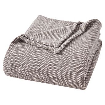 SUPERIOR Maya Chenille Herringbone Medium Weight Cotton Blanket