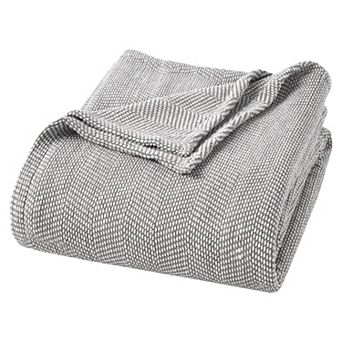 SUPERIOR Maya Chenille Herringbone Medium Weight Cotton Blanket