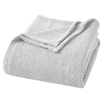 SUPERIOR Maya Chenille Herringbone Medium Weight Cotton Blanket