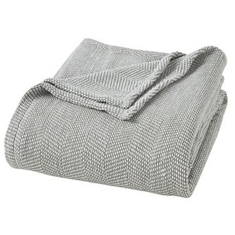SUPERIOR Maya Chenille Herringbone Medium Weight Cotton Blanket