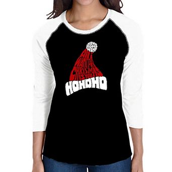 All I Want For Christmas Is You - Women's Raglan Word Art T-shirt