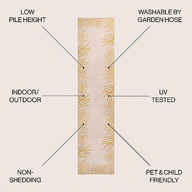 Amora Traditional Mediterranean Tile Design Indoor/outdoor Area Rug