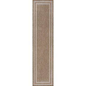 Beckett Classic Casual Border Stripe Indoor/outdoor Runner Rug