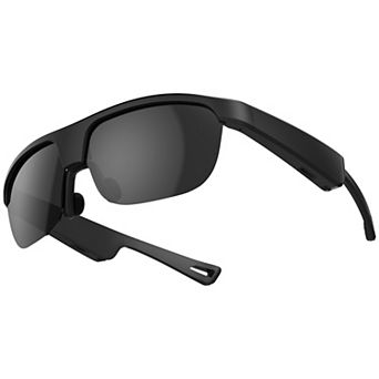 Polarized Bluetooth Smart Glasses w/ Mic, Open-Ear Audio, IP65 & 5-Hr Battery