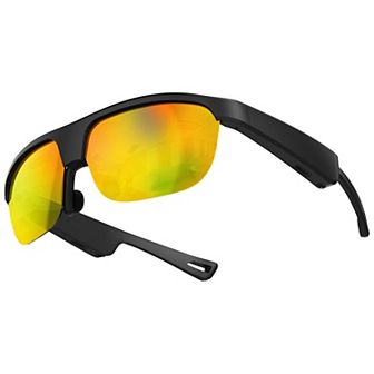 Polarized Bluetooth Smart Glasses w/ Mic, Open-Ear Audio, IP65 & 5-Hr Battery