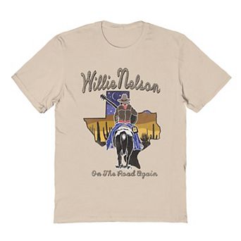 Men's Willie Nelson On The Road Again Graphic Tee