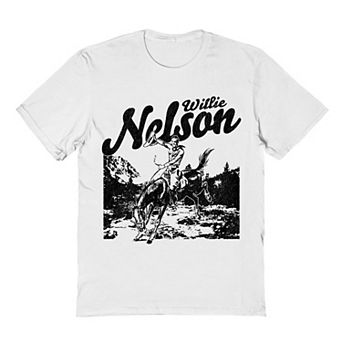 Men's Willie Nelson Cowboy Stencil Graphic Tee
