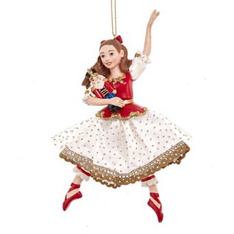 6.5" Clara With Nutcracker Ornament Classic Christmas Decoration