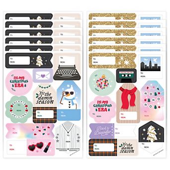 Big Dot of Happiness In My Christmas Era To and From Stickers Assorted Holiday Gift Labels 120 ct