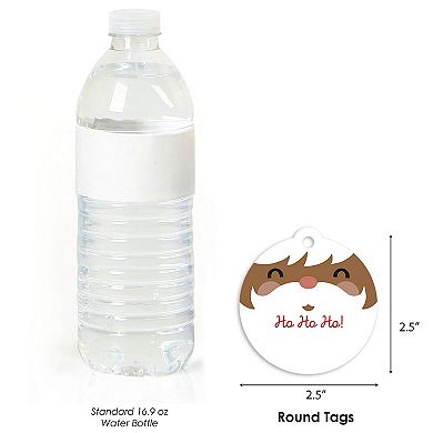 Jolly Santa Claus - Christmas Party Favor Gift Tags (Set of 20)